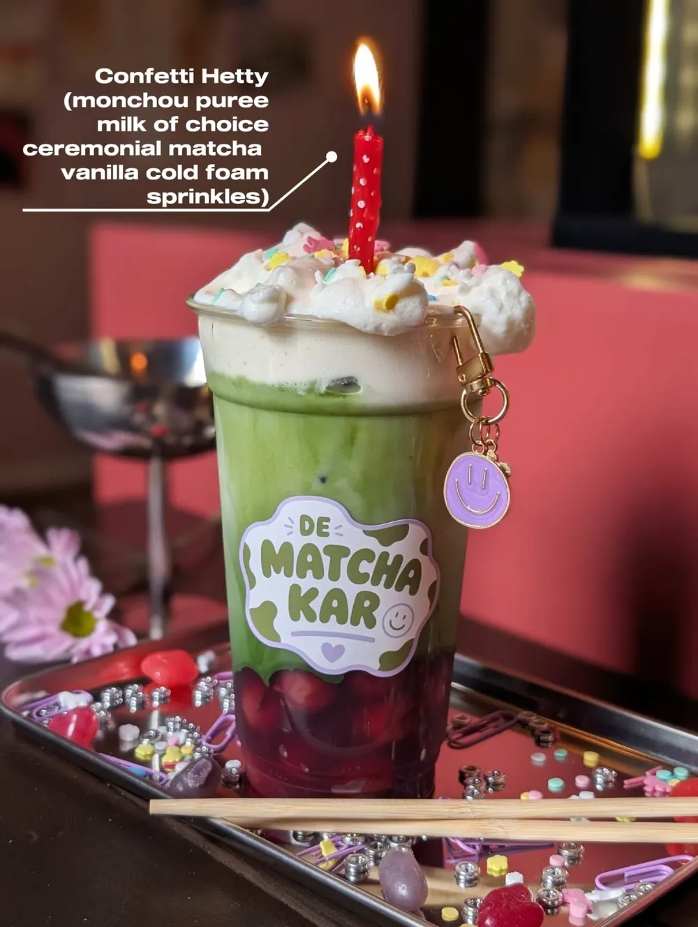 Confetti Hetty matcha