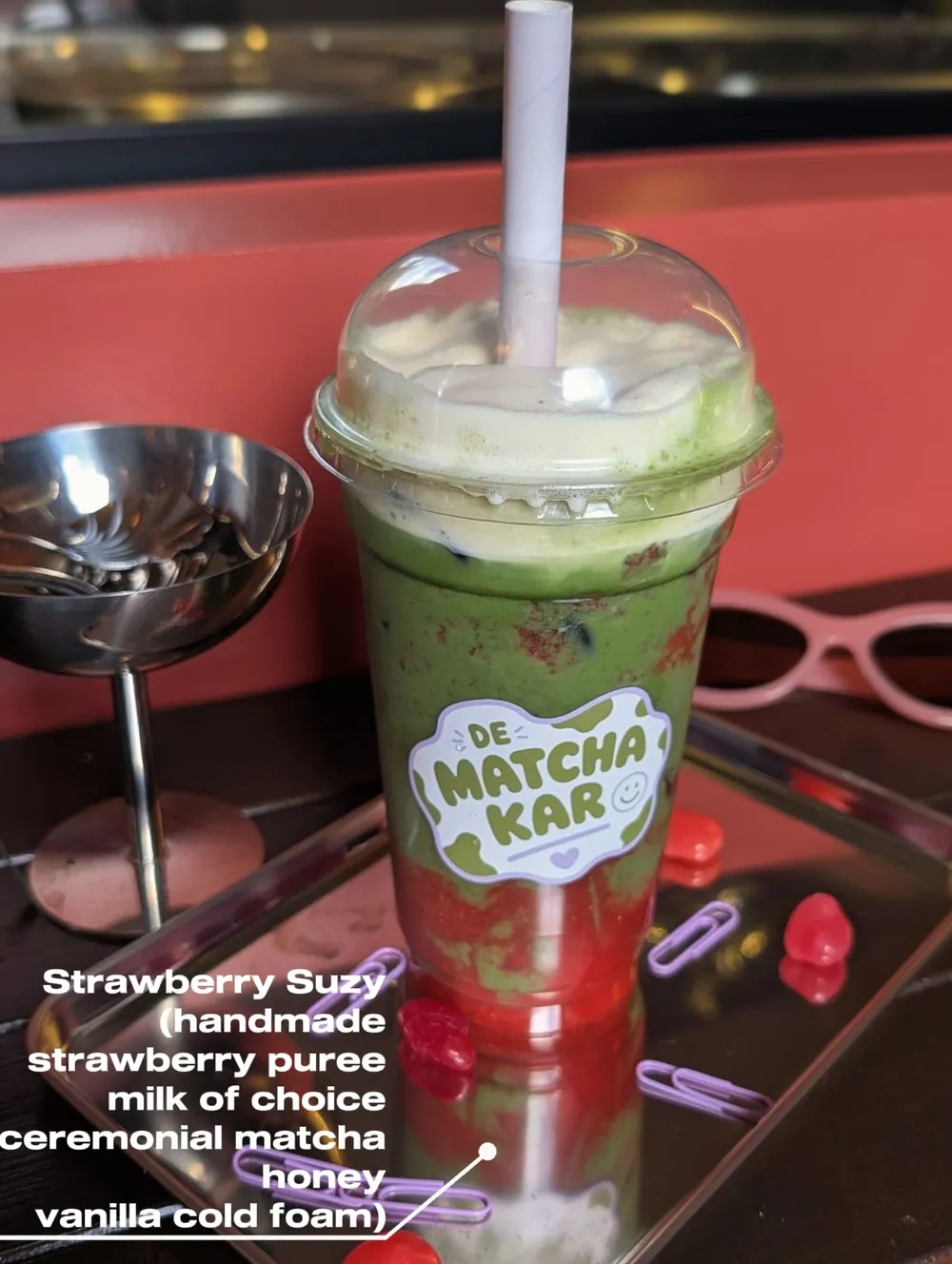 Strawberry Suzy matcha